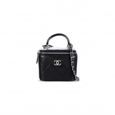 CHANEL MASTER MINI VANITY CASE LAMBSKIN QUILTED AP2198 (11*8.5*7cm)